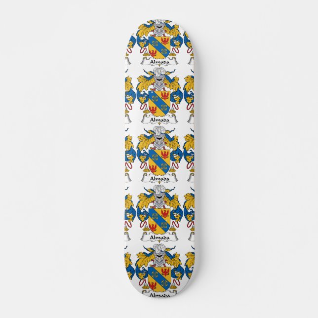 Almada Family Crest Skateboard (Front)