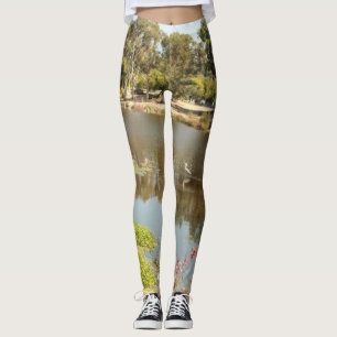 Almaden alke park with white heron leggings
