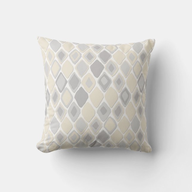 Almas diamond ikat pure cushion (Front)