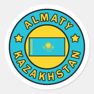 Almaty Kazakhstan Classic Round Sticker