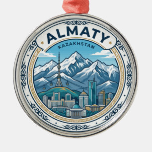 Almaty Kazakhstan Metal Tree Decoration