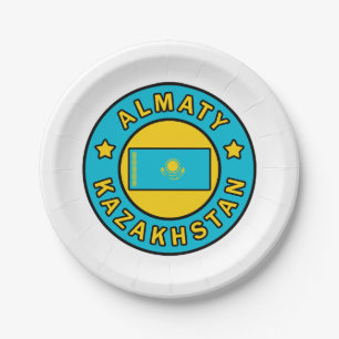 Almaty Kazakhstan Paper Plate