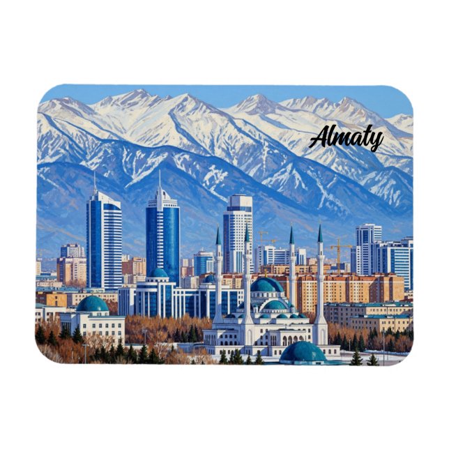 Almaty Kazakhstan Travel  Magnet (Horizontal)