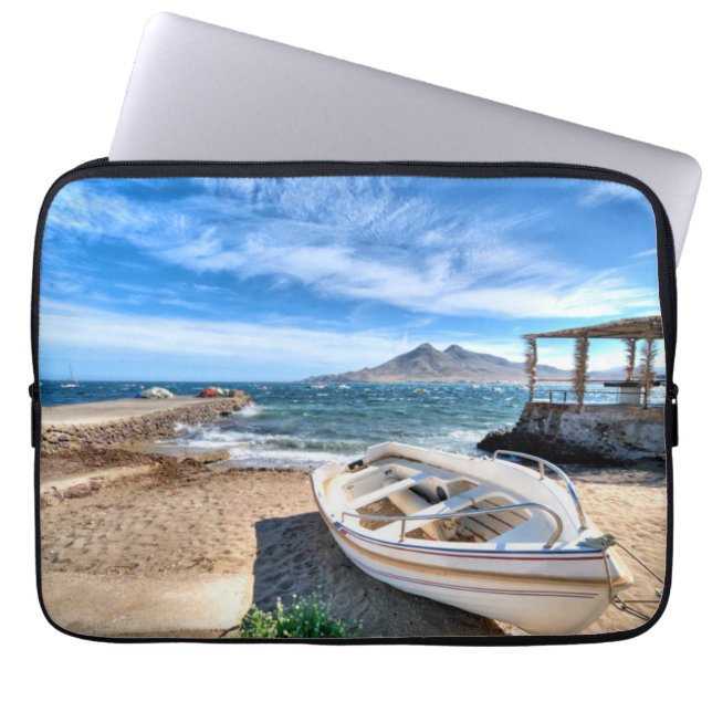 Almería, La Isleta Del Moro | Mar Mediterráneo Laptop Sleeve (Front)