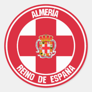 Almería Round Emblem Classic Round Sticker
