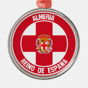 Almería Round Emblem Metal Tree Decoration