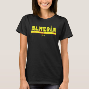 Almería Spain Spanish Flag Espana Tourist Souven T-Shirt