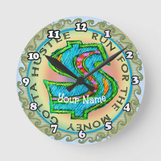 Almighty Dollar  Round Clock