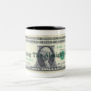ALmighty Dollar Two-Tone Coffee Mug