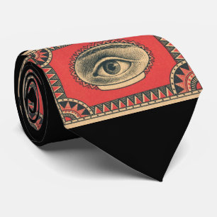 almighty eye of wisdom print tie