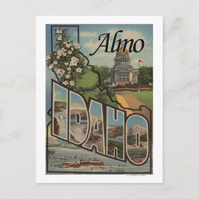 Almo, IdahoLarge Letter ScenesAlmo, ID Postcard (Front)