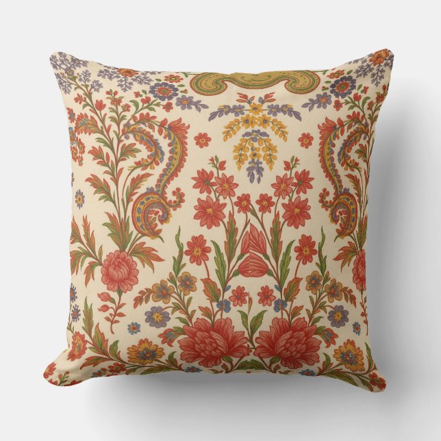 Almofada Flores de Zinnia in arts Cushion (Front)