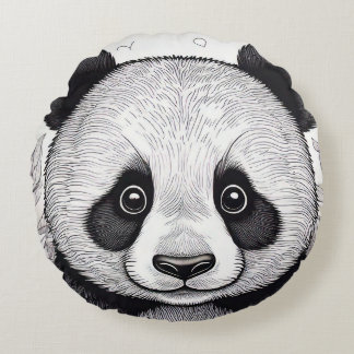 Almofada Panda Round Cushion