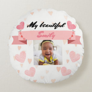 Almofada Redonda Almofada Personalize with your ba Round Cushion