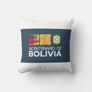 Almohada bicentenario de Bolivia Cushion