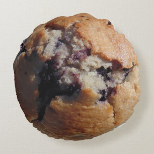 Almohada superior de muffin de arándanos round cushion
