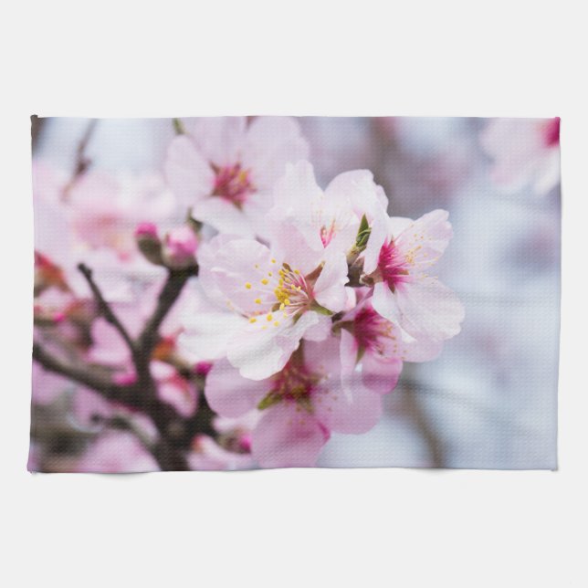 Almond blooming tea towel (Horizontal)