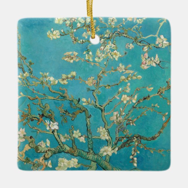 Almond Blossom, 1890 by Vincent van Gogh Ceramic Ornament (Front)