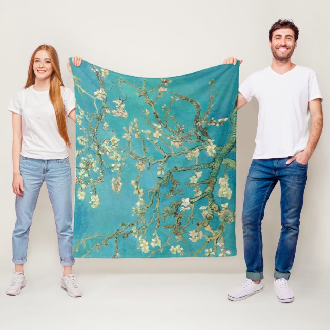 Almond Blossom, 1890 by Vincent van Gogh Fleece Blanket (In Situ)
