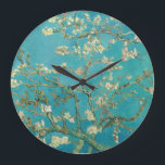 Almond Blossom, 1890 by Vincent van Gogh Large Clock<br><div class="desc">Almond Blossom,  1890 by Vincent van Gogh. Flowering trees were special to van Gogh. They represented awakening and hope. He enjoyed them aesthetically and found joy in painting flowering trees.</div>