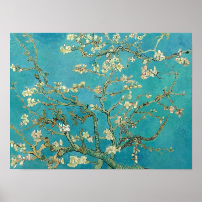 Almond Blossom, 1890 by Vincent van Gogh Poster (Front)