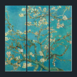 Almond Blossom, 1890 by Vincent van Gogh Triptych<br><div class="desc">Almond Blossom,  1890 by Vincent van Gogh. Flowering trees were special to van Gogh. They represented awakening and hope. He enjoyed them aesthetically and found joy in painting flowering trees.</div>