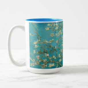 Almond Blossom, 1890 by Vincent van Gogh Two-Tone Coffee Mug