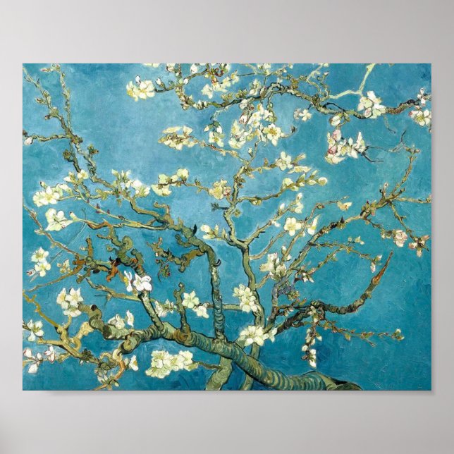 Almond blossom (1890) Vincent Van Gogh Floral art Poster (Front)