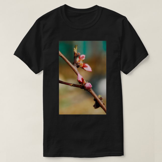 Almond Blossom Buds T-Shirt (Design Front)
