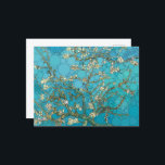Almond Blossom by After Vincent van Gogh Holiday Postcard<br><div class="desc">After Vincent van Gogh - Almond Blossom,  Infinity Dots. Vincent Willem van Gogh (1853-1890) was a Dutch Post-Impressionist painter who posthumously became one of the most famous and influential figures in Western art history.</div>