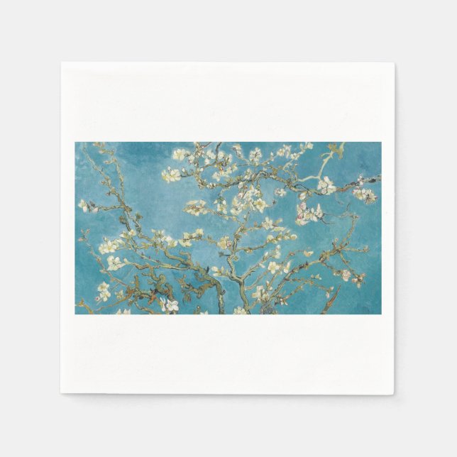 Almond Blossom by Vincent van Gogh Napkin (Front)
