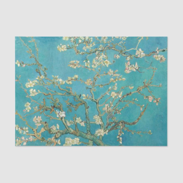 Almond Blossom by Vincent van Gogh Tissue Paper (Front)