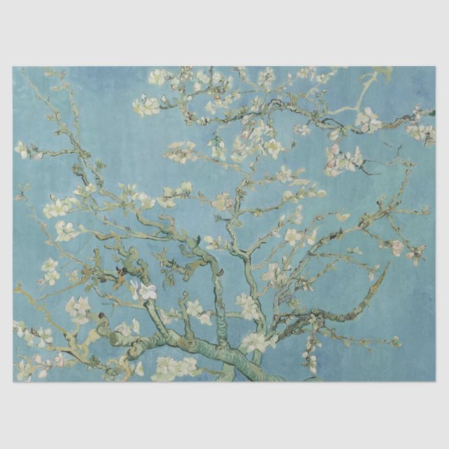 Almond Blossom by Vincent Van Gogh Tissue Paper (Front)