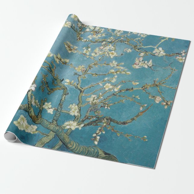 Almond Blossom by Vincent Van Gogh Wrapping Paper (Unrolled)