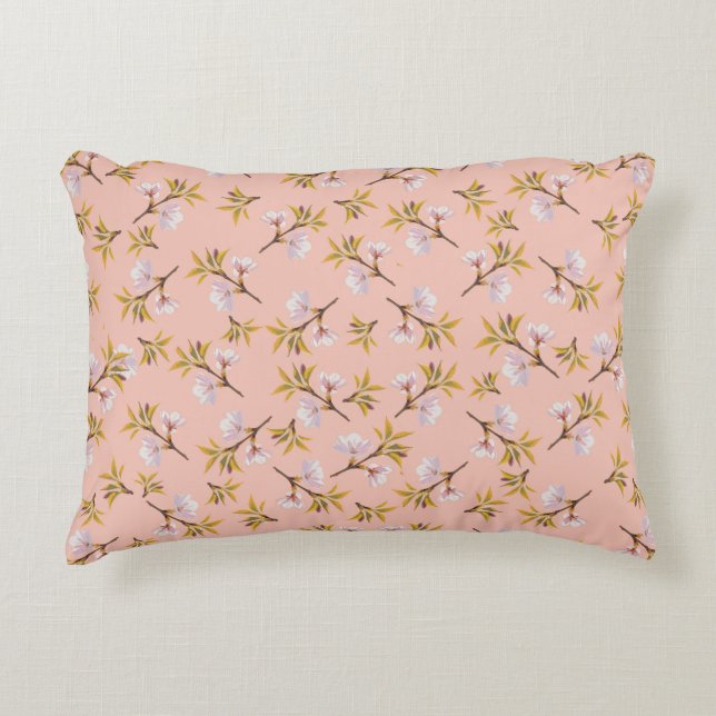 Almond blossom decorative cushion (Front)