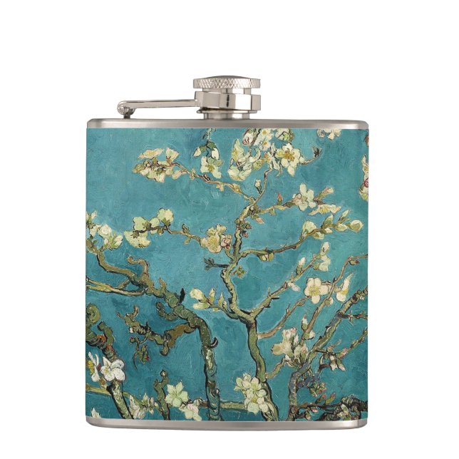 Almond Blossom Hip Flask (Front)