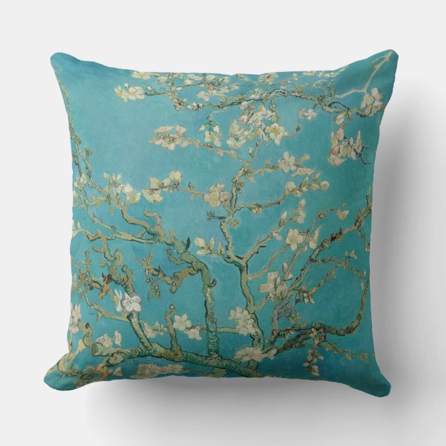 Almond Blossom, Oil Painting, Vincent Van Gogh Cushion (Front)
