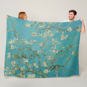 Almond Blossom, Oil Painting, Vincent Van Gogh Fleece Blanket