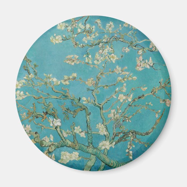 Almond Blossom, Oil Painting, Vincent Van Gogh Magnet (Front)