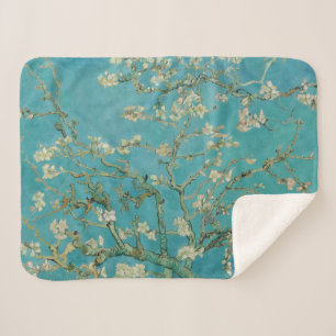 Almond Blossom, Oil Painting, Vincent Van Gogh Sherpa Blanket
