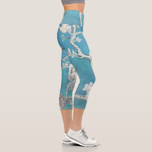 Almond Blossom Van Gogh Art Capri Leggings