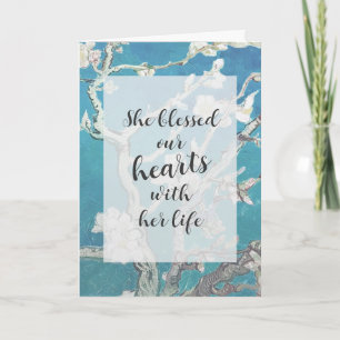 Almond Blossom Van Gogh Art Sympathy  Card