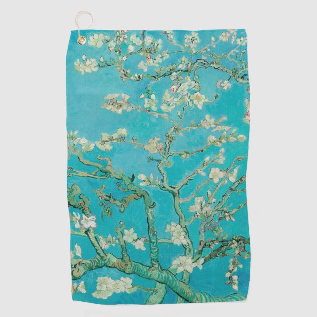 Almond Blossom Van Gogh Golf Towel (Front)