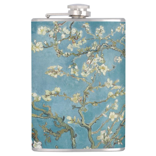 Almond Blossom Van Gogh Hip Flask (Front)