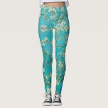 Almond Blossom Van Gogh Leggings<br><div class="desc">Vintage painting reprodution of Almond Blossom by Vincent van Gogh,  1890. It features the blossoming almond tree branches against the sky. Almond trees bloom early in the spring and symbolise the start of new life. Van Gogh made this painting as a gift for his newborn nephew.</div>
