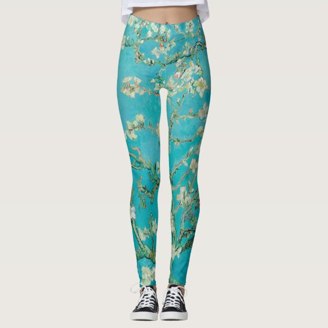 Almond Blossom Van Gogh Leggings (Front)
