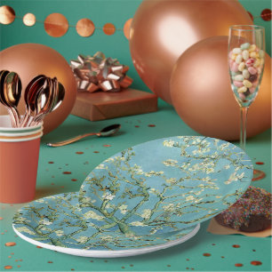 Almond blossom, Van Gogh Paper Plate