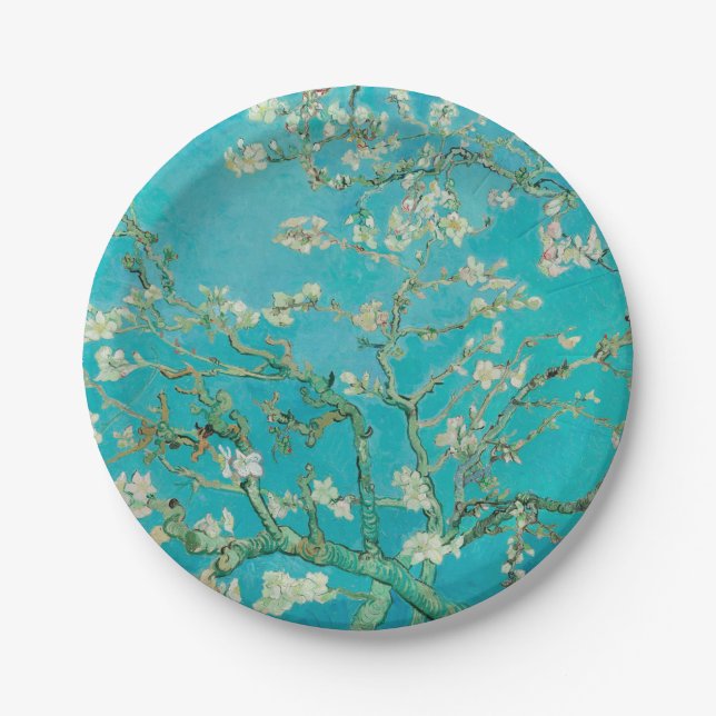 Almond Blossom Van Gogh Paper Plate (Front)