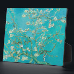 Almond Blossom Van Gogh Plaque<br><div class="desc">Vintage painting reprodution of Almond Blossom by Vincent van Gogh,  1890. It features the blossoming almond tree branches against the sky. Almond trees bloom early in the spring and symbolise the start of new life. Van Gogh made this painting as a gift for his newborn nephew.</div>