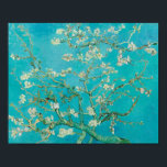 Almond Blossom Van Gogh Poster<br><div class="desc">Vintage painting reprodution of Almond Blossom by Vincent van Gogh,  1890. It features the blossoming almond tree branches against the sky. Almond trees bloom early in the spring and symbolise the start of new life. Van Gogh made this painting as a gift for his newborn nephew.</div>